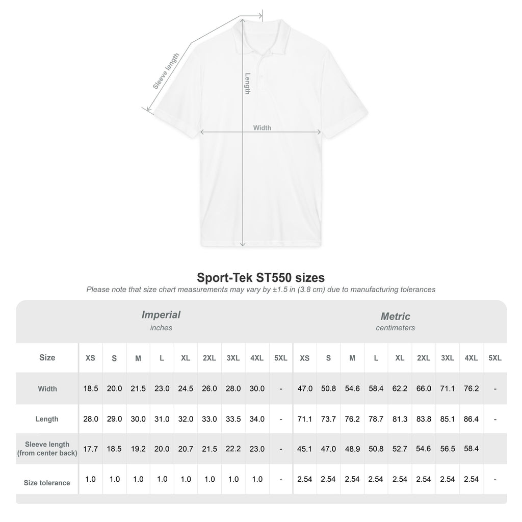 Embroidered Tropical Surf Logo Polo Shirt