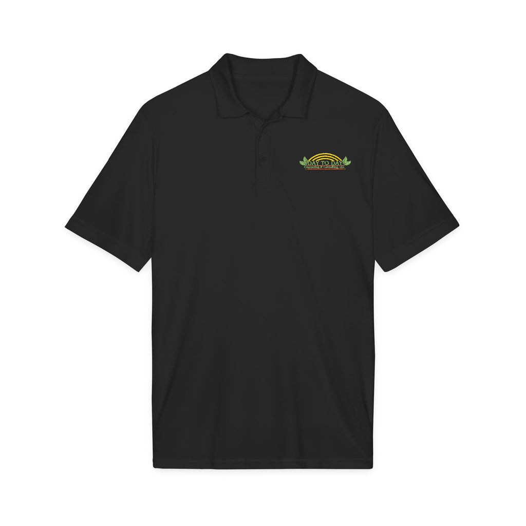 Embroidered Tropical Surf Logo Polo Shirt