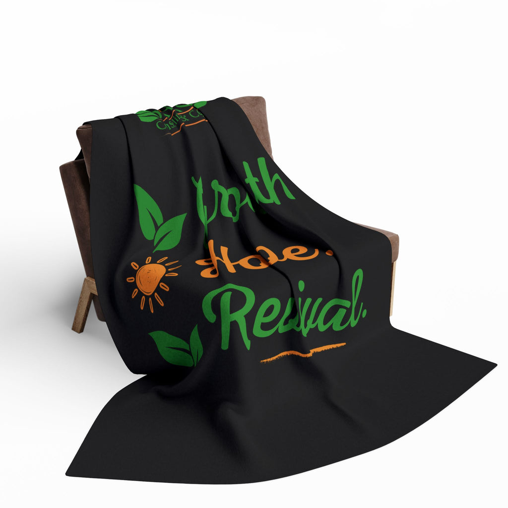 Arctic Fleece Blanket — Growth. Hope. Revival. Inspirational Cozy Throw
