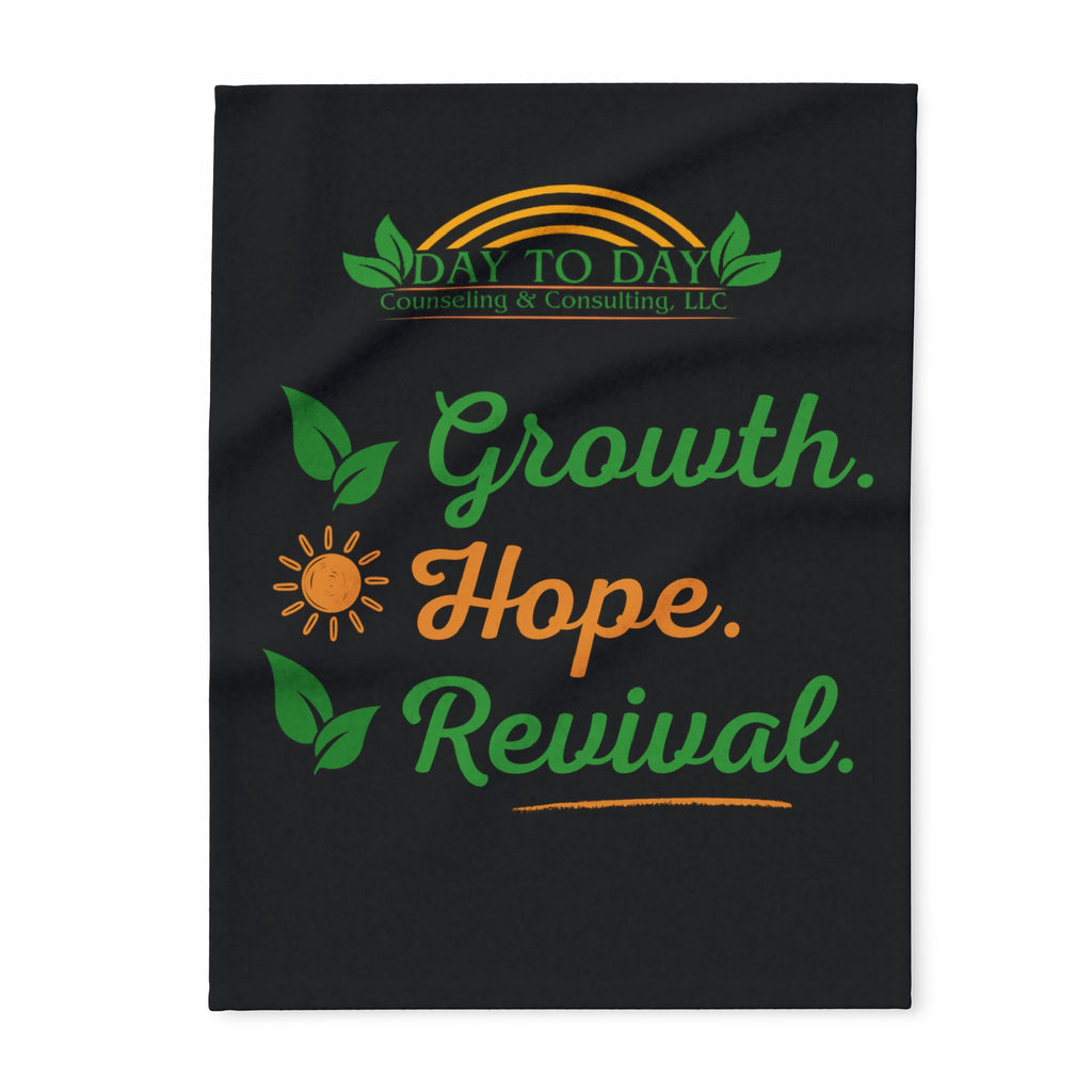 Arctic Fleece Blanket — Growth. Hope. Revival. Inspirational Cozy Throw