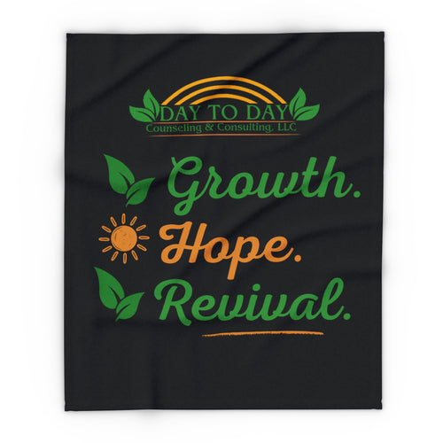 Arctic Fleece Blanket — Growth. Hope. Revival. Inspirational Cozy Throw